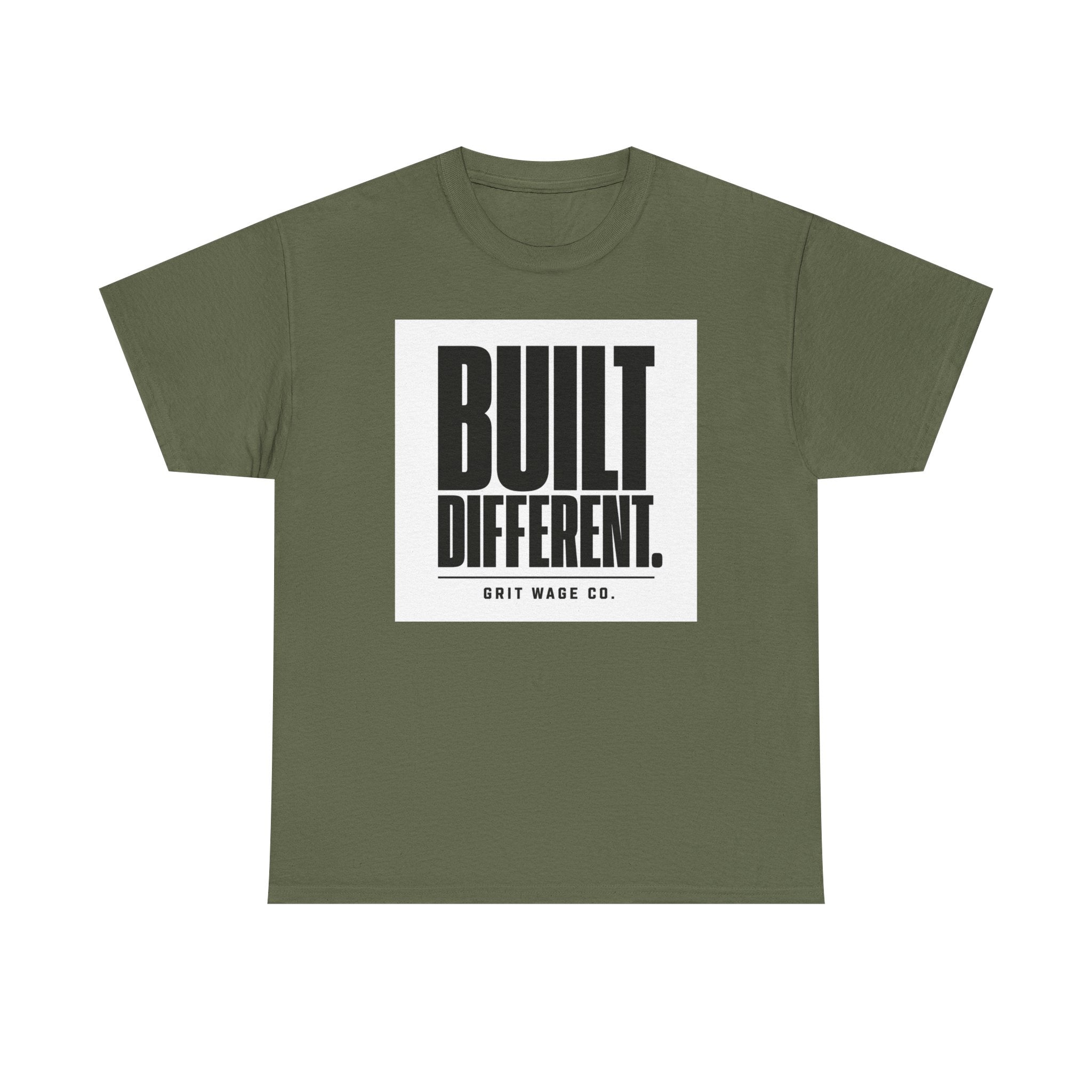 Built Different. Heavyweight Tee — Grit Wage Co.