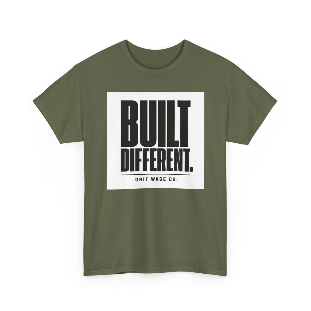 Built Different. Heavyweight Tee — Grit Wage Co.