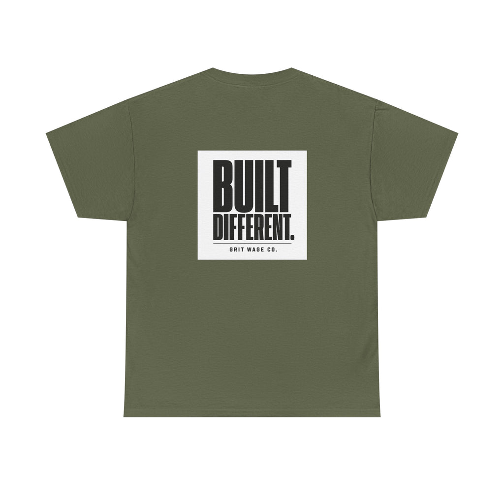 Built Different. Heavyweight Tee — Grit Wage Co.