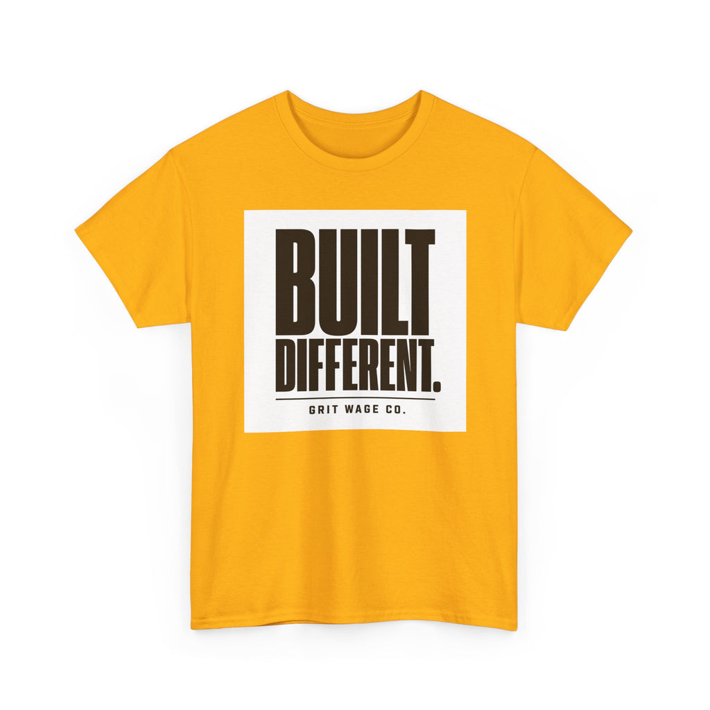 Built Different. Heavyweight Tee — Grit Wage Co.