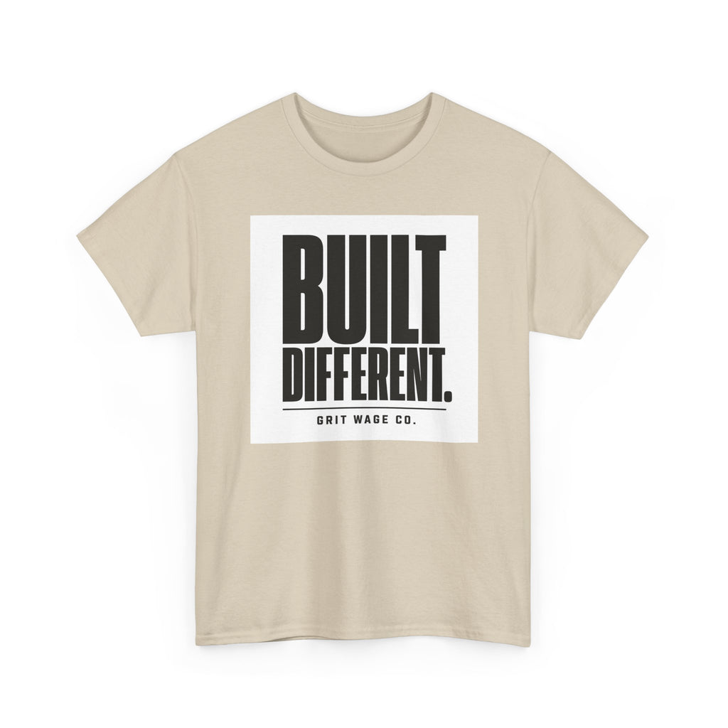 Built Different. Heavyweight Tee — Grit Wage Co.