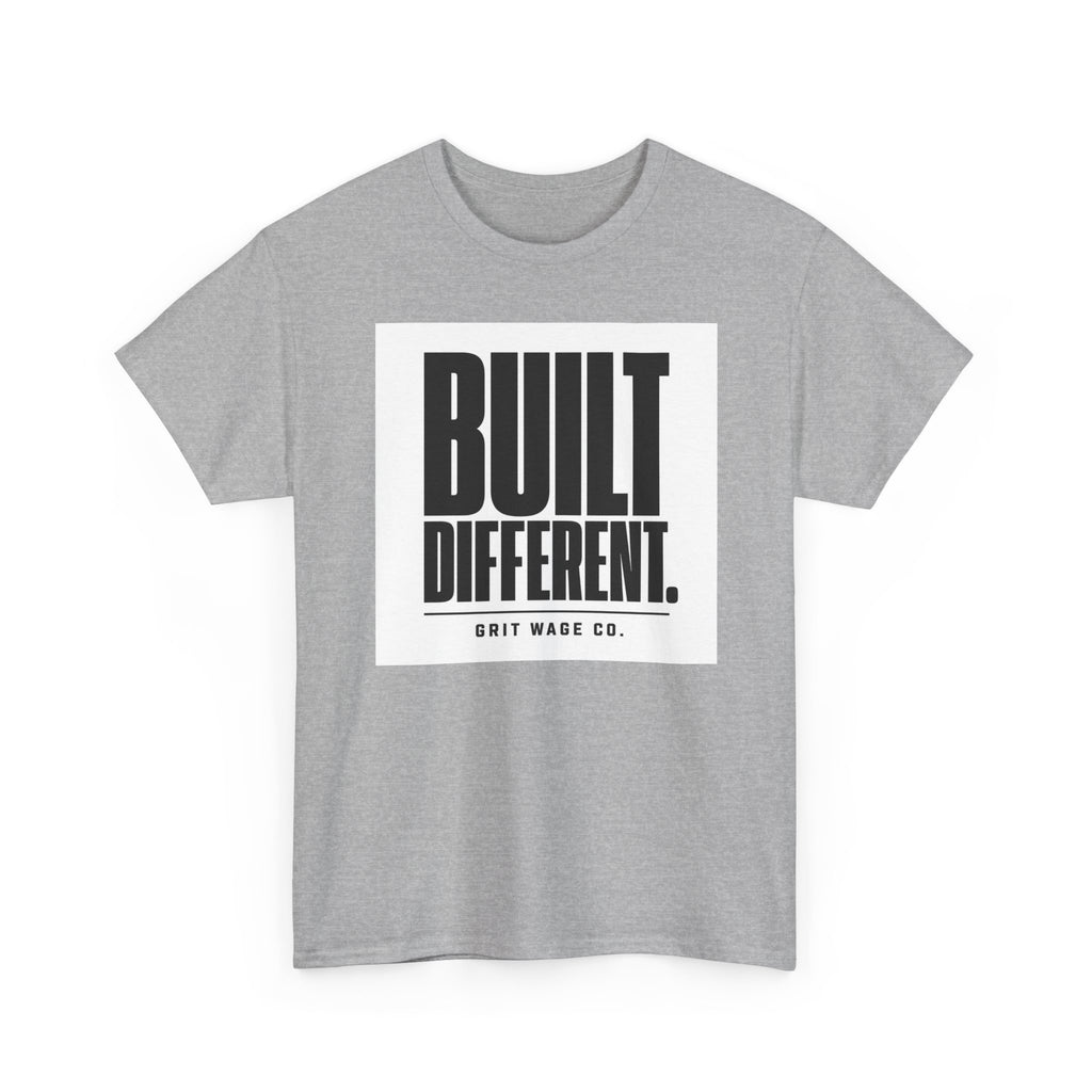Built Different. Heavyweight Tee — Grit Wage Co.