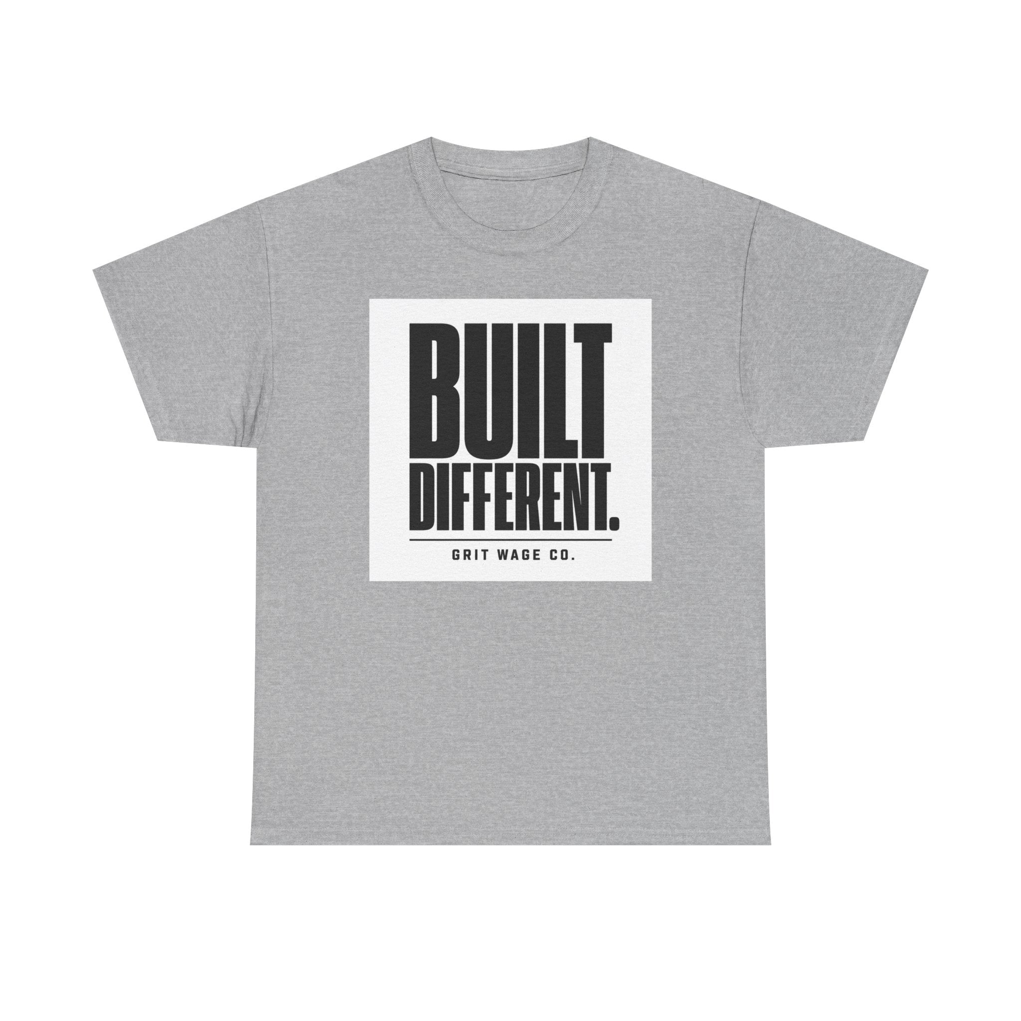 Built Different. Heavyweight Tee — Grit Wage Co.