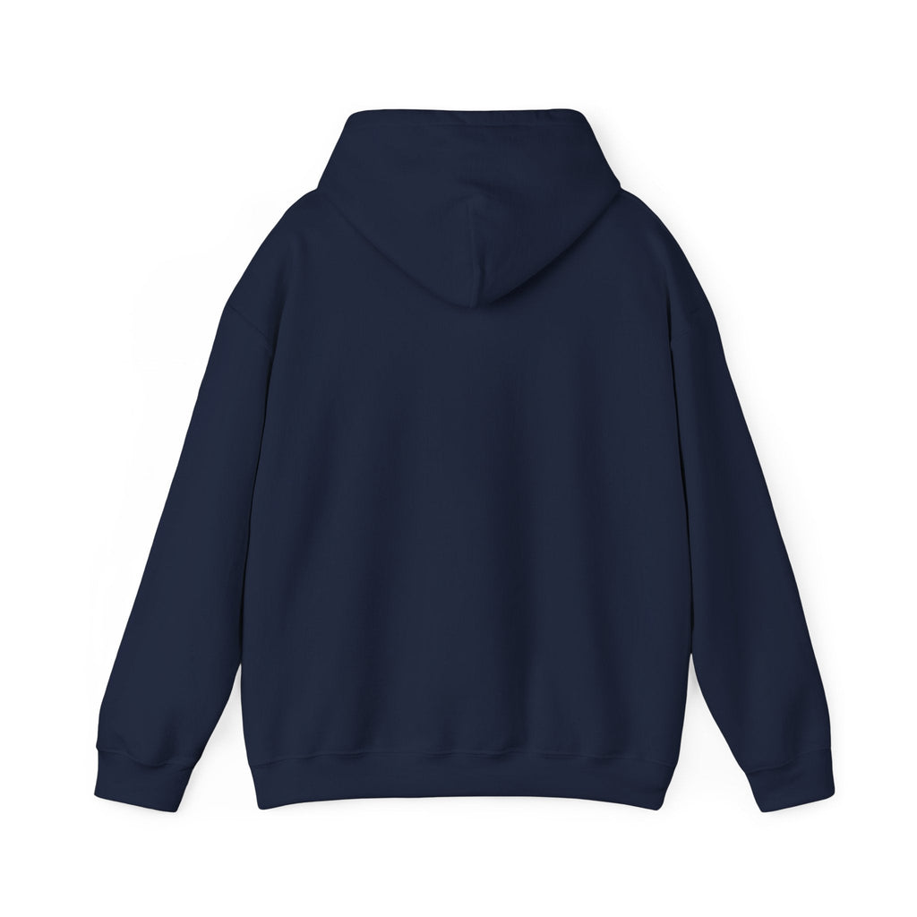 Built Different navy hoodie back