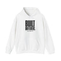 Built Different white hoodie front