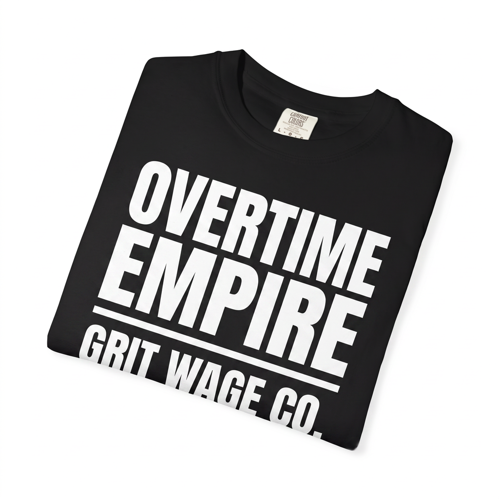 Overtime Empire black tee folded
