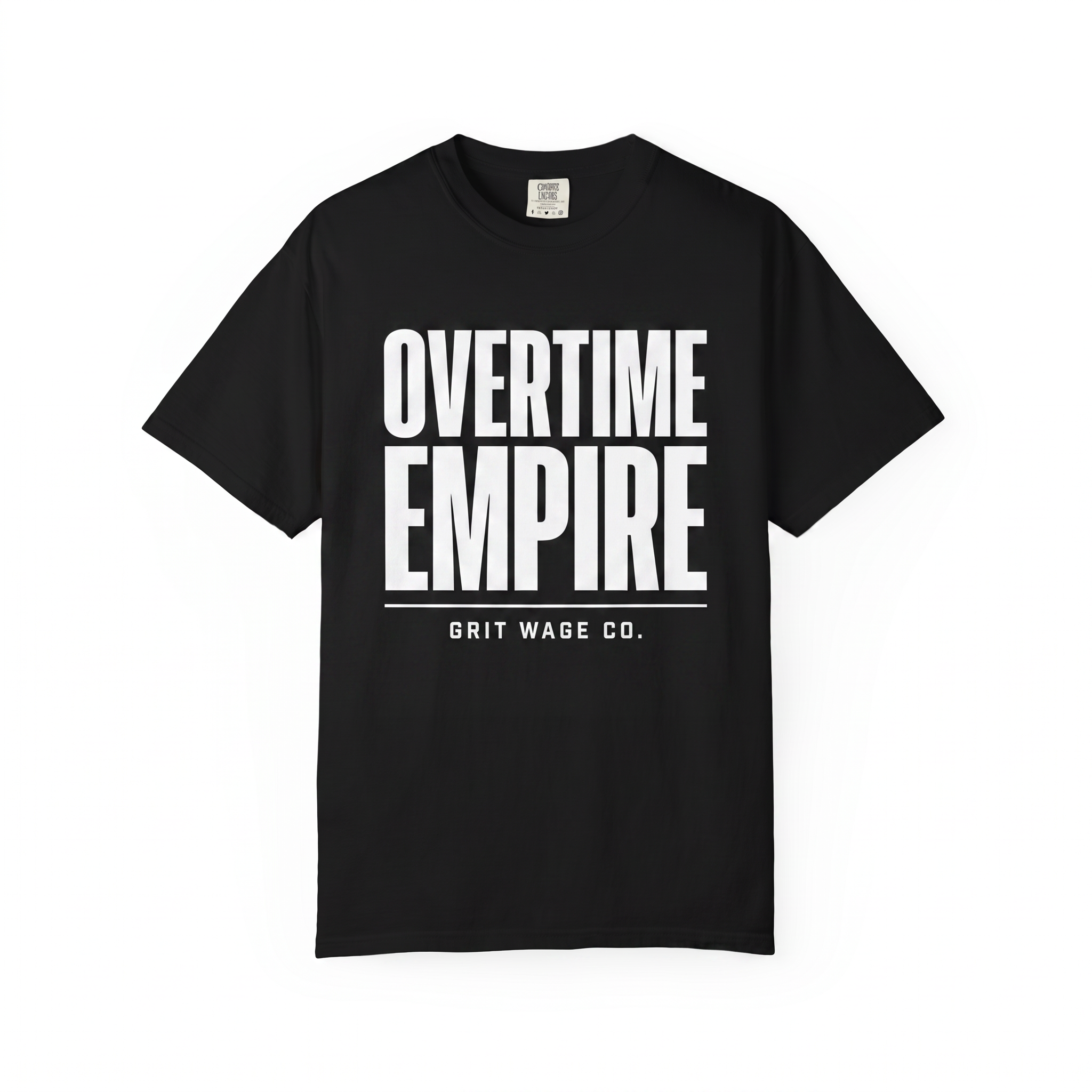 Overtime Empire black tee front
